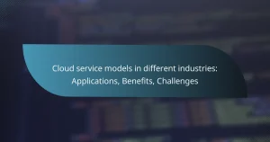 Read more about the article Cloud service models in different industries: Applications, Benefits, Challenges